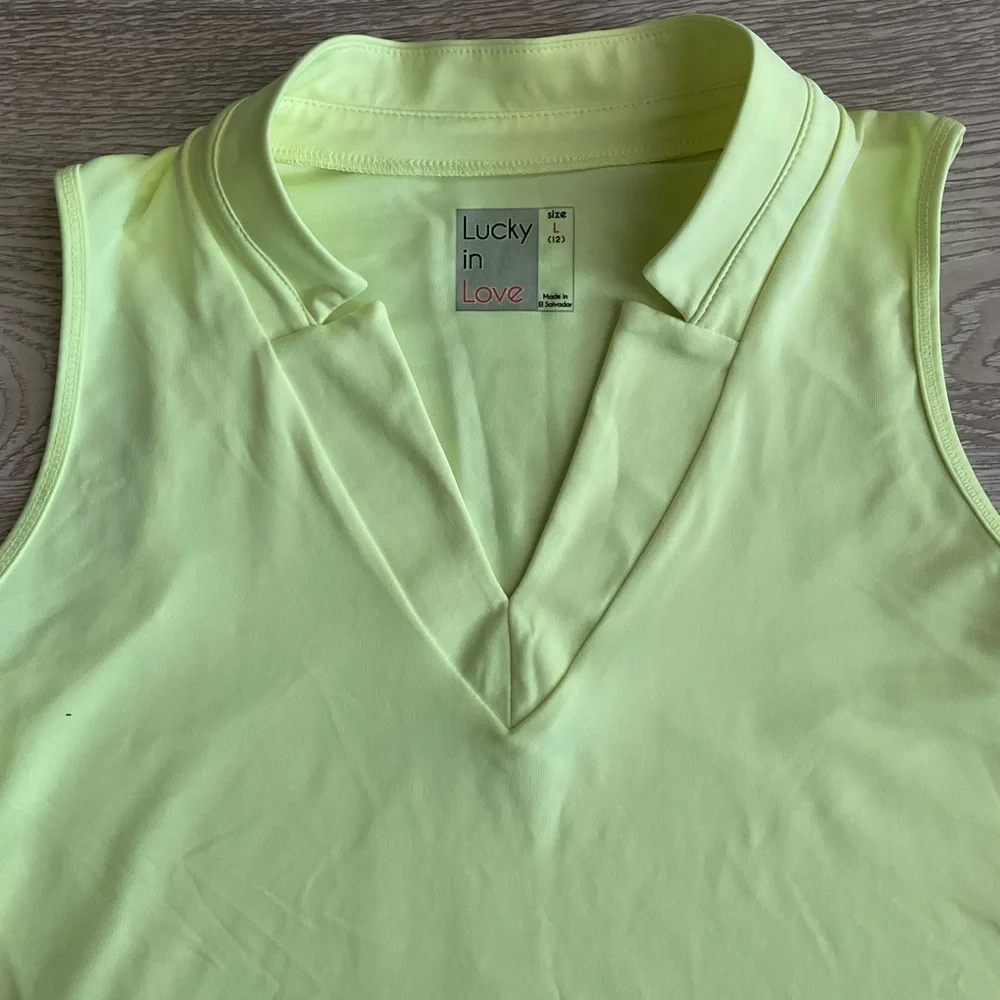 Lucky in love sleeveless v-neck top - Picture 3 of 6